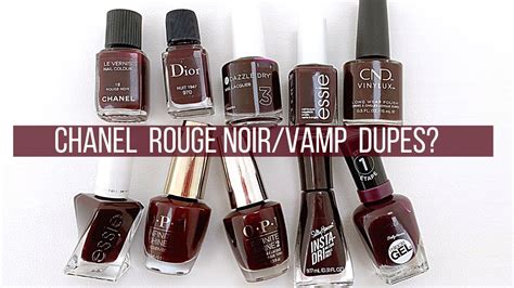 chanel naik polish red dupe|chanel noir nail polish dupe.